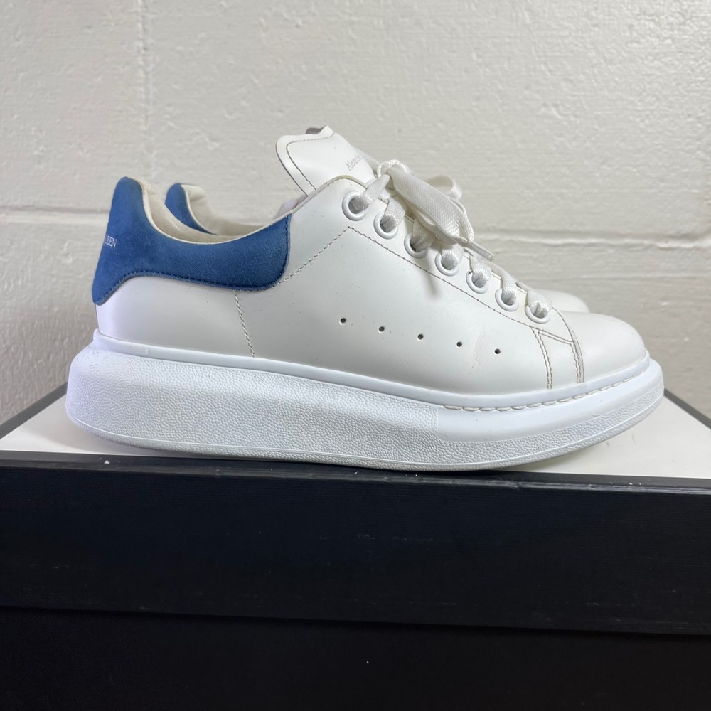 Alexander McQueen Oversized Sneaker White Paris Blue Sneaker Women's 38 EU/8 US